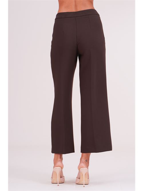 Pantalone in cady GM by Gai Mattiolo | GM4281MORO/BURRO